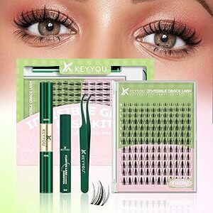 Fairy Lash Clusters Kit, Manga Eyelash Extension Kit At Home, 144Pcs D Curl